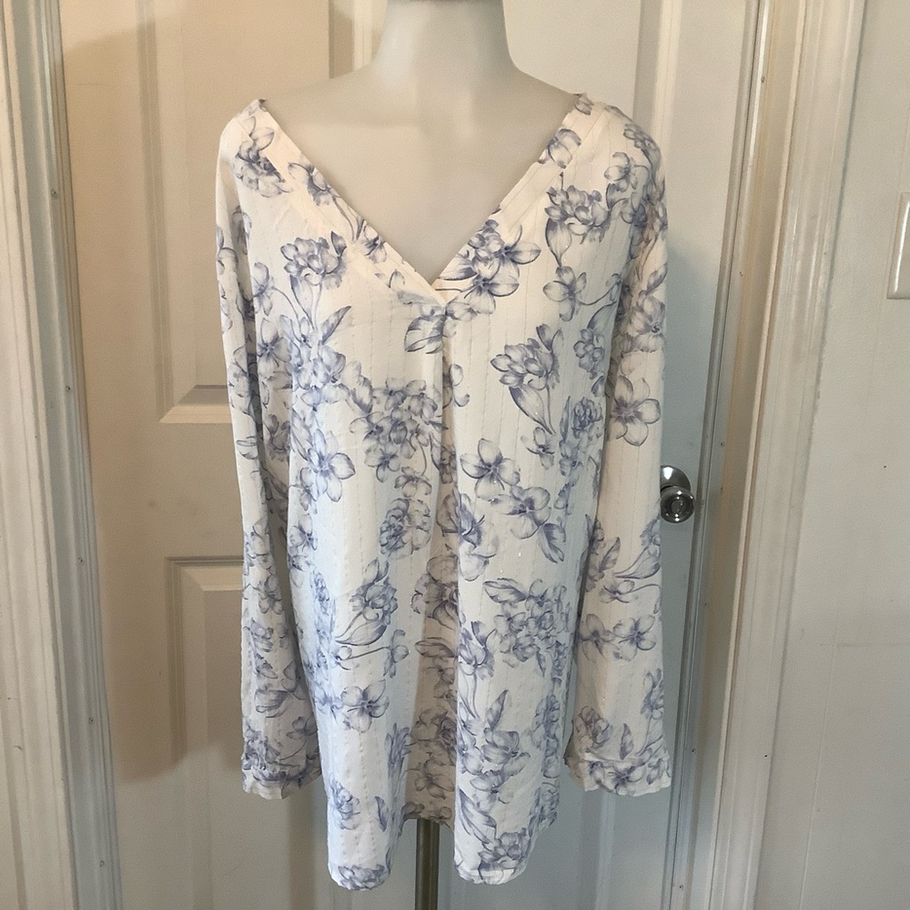 Meri Skye long sleeve blouse size 3X